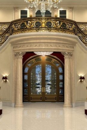 Portes vitrées à l'intérieur