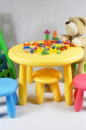 Wybór plastikowego stołu dla dzieci