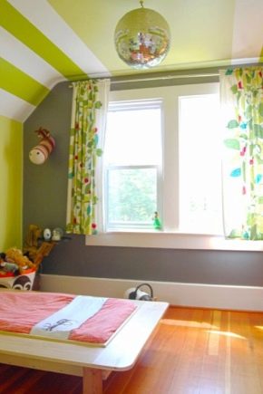Grenier pour enfants: options intérieures