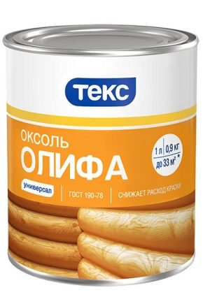 Olej do suszenia Oksol: cechy i specyfikacje