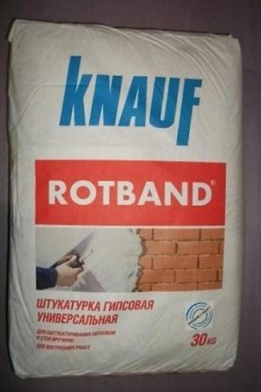 Plâtre Rotband: mode d'emploi