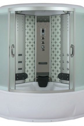Cabines de douche River: caractéristiques et caractéristiques