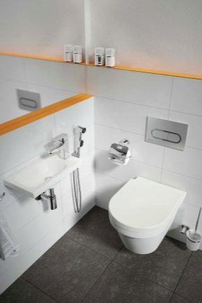 Robinets de lavabo avec douche hygiénique: caractéristiques et spécifications