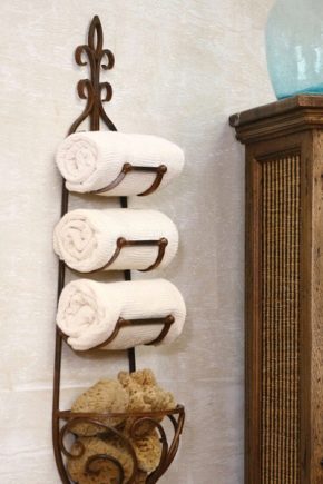 Accessoires de salle de bain en bronze: types et idées de design