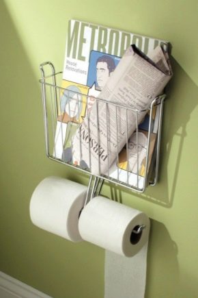 Metalowe uchwyty naścienne na papier toaletowy: odmiany i kryteria wyboru