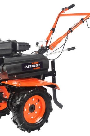 Motoblocks Patriot Kaluga: paramètres techniques, avantages et inconvénients