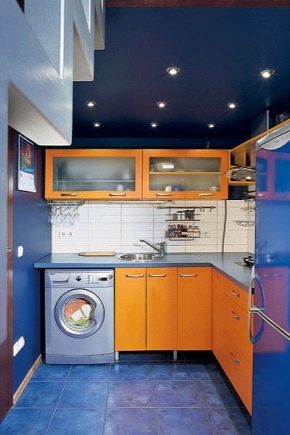 Options de conception et de conception pour une cuisine d'une taille de 6 m². m à Khrouchtchev