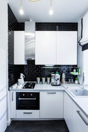 Options de conception pour une petite cuisine d'angle