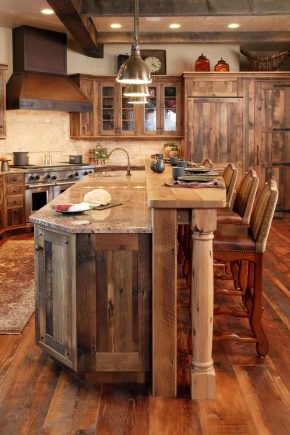 Cuisine brune à l'intérieur