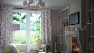 Dekoracja salonu z kominkiem w stylu prowansalskim