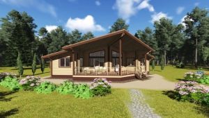 Rysunki i schematy budowy parterowych domów z baru