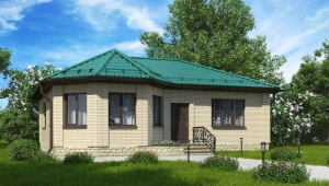 Projekty i układ domów parterowych z wykuszem