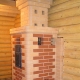 Piec ceglany do kąpieli z paleniskiem z garderoby: cechy instalacji