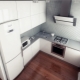 Projekt kuchni o powierzchni 6 m2. m z lodówką
