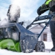 Odśnieżarki GreenWorks: cechy i zakres