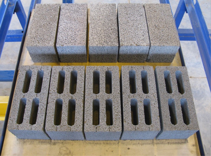 types de blocs d'argile expansée