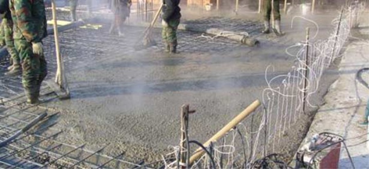 Podgrzewanie betonu elektrodami